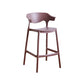 Stackable Plastic Indoor Counter Stools Low Back Scandinavian Bar Stools with Footrest Coffee 1 Piece Counter Stool(26"H) Clearhalo 'Bar Furniture' 'Bar Stools' 'bar_stools' 'furn' 'furn_bar_stools' 'furniture_bar_stools' 'Kitchen & Dining Furniture' 'kitchen&dining_furn' 'kitchen' 'kitchen_furn' Furniture' 4339776