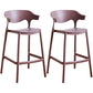 Stackable Plastic Indoor Counter Stools Low Back Scandinavian Bar Stools with Footrest Coffee 2 Piece Set Counter Stool(26"H) Clearhalo 'Bar Furniture' 'Bar Stools' 'bar_stools' 'furn' 'furn_bar_stools' 'furniture_bar_stools' 'Kitchen & Dining Furniture' 'kitchen&dining_furn' 'kitchen' 'kitchen_furn' Furniture' 4339794