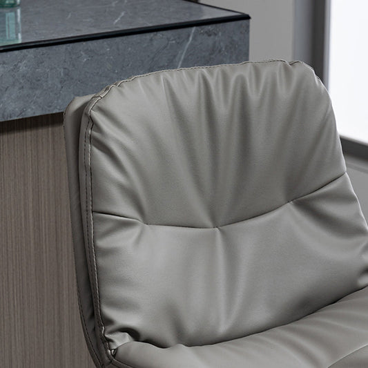 Nordic Indoor Barstool Iron Adjustable Swivel Tall Stool with Leather Seat Clearhalo 'Bar Furniture' 'Bar Stools' 'bar_stools' 'furn' 'furn_bar_stools' 'furniture_bar_stools' 'Kitchen & Dining Furniture' 'kitchen&dining_furn' 'kitchen' 'kitchen_furn' Furniture' 4339820