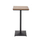 Industrial Style Bar Table Wood and Metal Pub Table for Coffee Shop 21.7"L x 21.7"W x 41.3"H Square Without Chairs Clearhalo 'Bar Furniture' 'Bar Tables' 'bar_tables' 'furn' 'furn_bar_tables' 'Furniture' 'furniture_bar_tables' 'Kitchen & Dining Furniture' 'kitchen&dining_furn' 'kitchen' 4342416