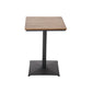 Industrial Style Bar Table Wood and Metal Pub Table for Coffee Shop 21.7"L x 21.7"W x 29.5"H Square Without Chairs Clearhalo 'Bar Furniture' 'Bar Tables' 'bar_tables' 'furn' 'furn_bar_tables' 'Furniture' 'furniture_bar_tables' 'Kitchen & Dining Furniture' 'kitchen&dining_furn' 'kitchen' 4342418
