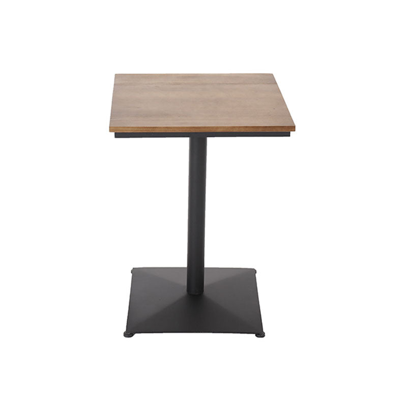 Industrial Style Bar Table Wood and Metal Pub Table for Coffee Shop 21.7"L x 21.7"W x 29.5"H Square Without Chairs Clearhalo 'Bar Furniture' 'Bar Tables' 'bar_tables' 'furn' 'furn_bar_tables' 'Furniture' 'furniture_bar_tables' 'Kitchen & Dining Furniture' 'kitchen&dining_furn' 'kitchen' 4342418