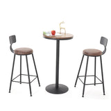 Industrial Style Bar Table Wood and Metal Pub Table for Coffee Shop Clearhalo 'Bar Furniture' 'Bar Tables' 'bar_tables' 'furn' 'furn_bar_tables' 'Furniture' 'furniture_bar_tables' 'Kitchen & Dining Furniture' 'kitchen&dining_furn' 'kitchen' 4342421