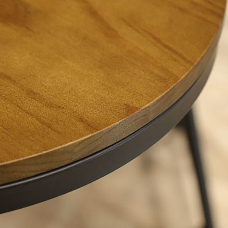 Industrial Style Bar Table Wood and Metal Pub Table for Coffee Shop Clearhalo 'Bar Furniture' 'Bar Tables' 'bar_tables' 'furn' 'furn_bar_tables' 'Furniture' 'furniture_bar_tables' 'Kitchen & Dining Furniture' 'kitchen&dining_furn' 'kitchen' 4342425