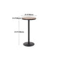 Industrial Style Bar Table Wood and Metal Pub Table for Coffee Shop Clearhalo 'Bar Furniture' 'Bar Tables' 'bar_tables' 'furn' 'furn_bar_tables' 'Furniture' 'furniture_bar_tables' 'Kitchen & Dining Furniture' 'kitchen&dining_furn' 'kitchen' 4342429