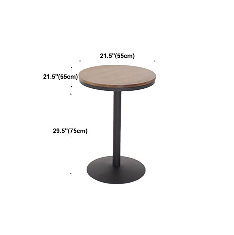 Industrial Style Bar Table Wood and Metal Pub Table for Coffee Shop Clearhalo 'Bar Furniture' 'Bar Tables' 'bar_tables' 'furn' 'furn_bar_tables' 'Furniture' 'furniture_bar_tables' 'Kitchen & Dining Furniture' 'kitchen&dining_furn' 'kitchen' 4342431