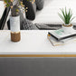 Glam Style Storage Bar Table Gold Frame 42 Inch Height Table for Restaurant Clearhalo 'Bar Furniture' 'Bar Tables' 'bar_tables' 'furn' 'furn_bar_tables' 'Furniture' 'furniture_bar_tables' 'Kitchen & Dining Furniture' 'kitchen&dining_furn' 'kitchen' 4342439