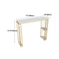 Glam Style Storage Bar Table Gold Frame 42 Inch Height Table for Restaurant Clearhalo 'Bar Furniture' 'Bar Tables' 'bar_tables' 'furn' 'furn_bar_tables' 'Furniture' 'furniture_bar_tables' 'Kitchen & Dining Furniture' 'kitchen&dining_furn' 'kitchen' 4342448