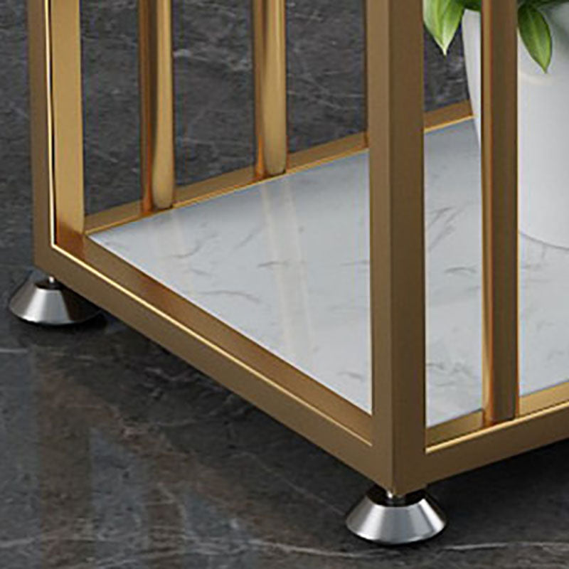 Glam Style Rectangle Counter Table Marble Top 42-inch Height Table for Living Room Clearhalo 'Bar Furniture' 'Bar Tables' 'bar_tables' 'furn' 'furn_bar_tables' 'Furniture' 'furniture_bar_tables' 'Kitchen & Dining Furniture' 'kitchen&dining_furn' 'kitchen' 4342475