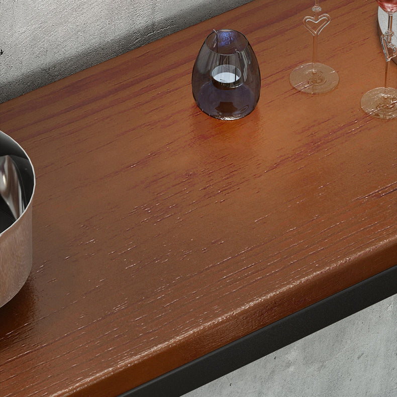 Contemporary Rectangle Bar Dining Table Wood Bar Height Table 42-Inch Top Clearhalo 'Bar Furniture' 'Bar Tables' 'bar_tables' 'furn' 'furn_bar_tables' 'Furniture' 'furniture_bar_tables' 'Kitchen & Dining Furniture' 'kitchen&dining_furn' 'kitchen' 4342561