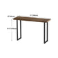 Contemporary Rectangle Bar Dining Table Wood Sled Bar Height Table in Brown Clearhalo 'Bar Furniture' 'Bar Tables' 'bar_tables' 'furn' 'furn_bar_tables' 'Furniture' 'furniture_bar_tables' 'Kitchen & Dining Furniture' 'kitchen&dining_furn' 'kitchen' 4342589