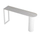 Cafe and Break-room Bistro Accent Dining Table Modern Stone Double Pedestal Counter Table White Without Chairs Clearhalo 'Bar Furniture' 'Bar Tables' 'bar_tables' 'furn' 'furn_bar_tables' 'Furniture' 'furniture_bar_tables' 'Kitchen & Dining Furniture' 'kitchen&dining_furn' 'kitchen' 4342611