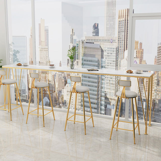 Modern Rectangle Legs Bistro Bar Desk Cafe Counter Height Table(only table) Clearhalo 'Bar Furniture' 'Bar Tables' 'bar_tables' 'furn' 'furn_bar_tables' 'Furniture' 'furniture_bar_tables' 'Kitchen & Dining Furniture' 'kitchen&dining_furn' 'kitchen' 4342708