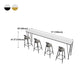 Modern Rectangle Legs Bistro Bar Desk Cafe Counter Height Table(only table) Clearhalo 'Bar Furniture' 'Bar Tables' 'bar_tables' 'furn' 'furn_bar_tables' 'Furniture' 'furniture_bar_tables' 'Kitchen & Dining Furniture' 'kitchen&dining_furn' 'kitchen' 4342713
