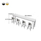 Modern Rectangle Legs Bistro Bar Desk Cafe Counter Height Table(only table) Clearhalo 'Bar Furniture' 'Bar Tables' 'bar_tables' 'furn' 'furn_bar_tables' 'Furniture' 'furniture_bar_tables' 'Kitchen & Dining Furniture' 'kitchen&dining_furn' 'kitchen' 4342716