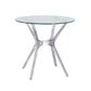 31.5" Modern Style Dining Table Round Glass Pedestal Dining Table for Home Use Clearhalo ' dining_table' 'Dining Tables & Seating' 'Dining Tables' 'furn' 'furn_dining_table' 'Furniture' 'furniture_dining_table' 'Kitchen & Dining Furniture' 'kitchen&dining_furn' 'kitchen' 'kitchen_dining_table' 4342808