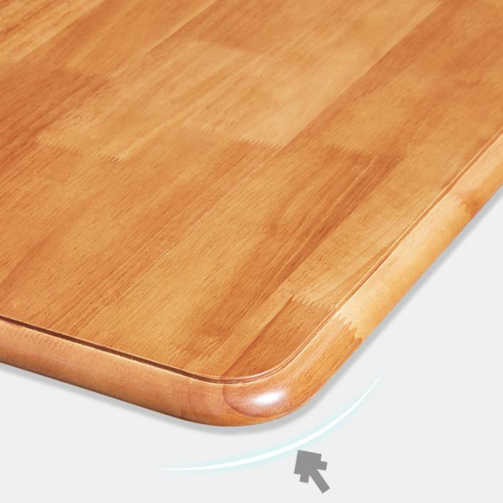 Mid-Century Dining Table Solid Wood Drop-Leaf Table for Home Use, 51"L x 35"W x 29.5"H Clearhalo ' dining_table' 'Dining Tables & Seating' 'Dining Tables' 'furn' 'furn_dining_table' 'Furniture' 'furniture_dining_table' 'Kitchen & Dining Furniture' 'kitchen&dining_furn' 'kitchen' 'kitchen_dining_table' 4342874