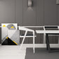 Rectangle Industrial Style Dining Table White Top Fixed Table with Solid Wood Clearhalo ' dining_table' 'Dining Tables & Seating' 'Dining Tables' 'furn' 'furn_dining_table' 'Furniture' 'furniture_dining_table' 'Kitchen & Dining Furniture' 'kitchen&dining_furn' 'kitchen' 'kitchen_dining_table' 4342885