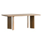 Rectangle Industrial Dining Table 4 Legs Fixed Table with Solid Wood Natural Without Chairs Clearhalo ' dining_table' 'Dining Tables & Seating' 'Dining Tables' 'furn' 'furn_dining_table' 'Furniture' 'furniture_dining_table' 'Kitchen & Dining Furniture' 'kitchen&dining_furn' 'kitchen' 'kitchen_dining_table' 4342902