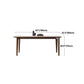 Rectangular Mid-Century Modern Table Sintered Stone Table with Wood Legs Clearhalo ' dining_table' 'Dining Tables & Seating' 'Dining Tables' 'furn' 'furn_dining_table' 'Furniture' 'furniture_dining_table' 'Kitchen & Dining Furniture' 'kitchen&dining_furn' 'kitchen' 'kitchen_dining_table' 4342921
