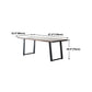 Rectangle Industrial Style Dining Table Wood Fixed Table with Solid Wood Clearhalo ' dining_table' 'Dining Tables & Seating' 'Dining Tables' 'furn' 'furn_dining_table' 'Furniture' 'furniture_dining_table' 'Kitchen & Dining Furniture' 'kitchen&dining_furn' 'kitchen' 'kitchen_dining_table' 4342971