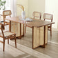 Industrial Solid Wood Brown Dining Table Rectangle Standard Dining Table for Kitchen 63"L x 33.5"W x 29.5"H Without Chairs Clearhalo ' dining_table' 'Dining Tables & Seating' 'Dining Tables' 'furn' 'furn_dining_table' 'Furniture' 'furniture_dining_table' 'Kitchen & Dining Furniture' 'kitchen&dining_furn' 'kitchen' 'kitchen_dining_table' 4342976
