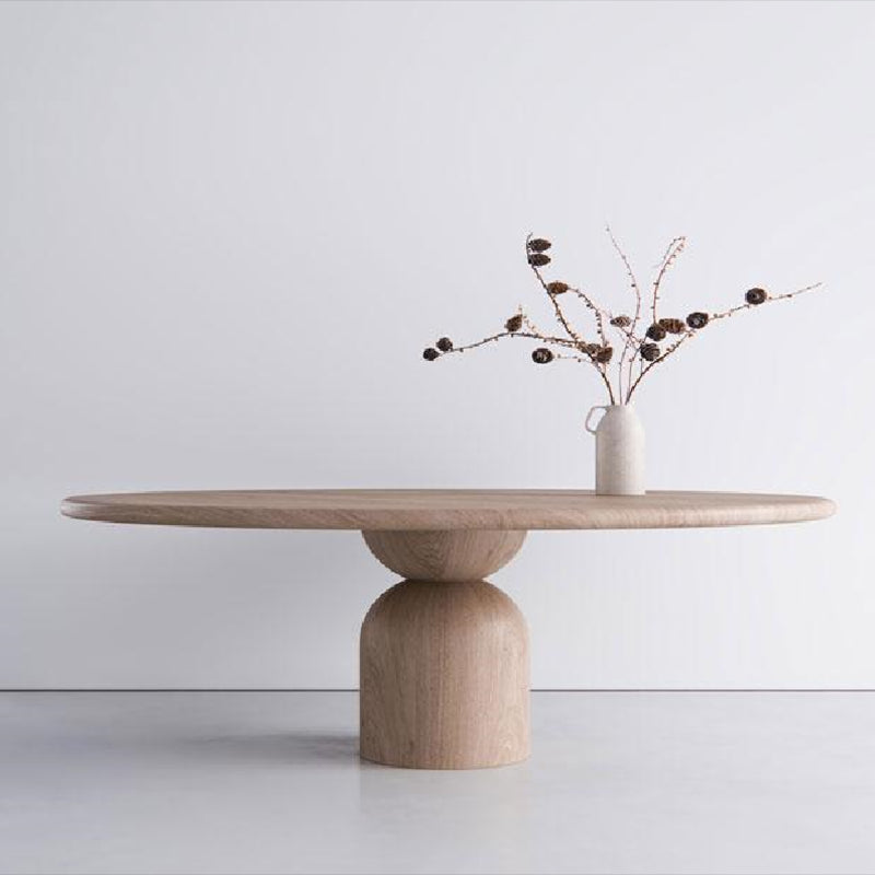 Solid Wood Simplicity Dining Table Round Fixed Table for Dining Room 39.4"L x 39.4"W x 29.5"H Without Chairs Clearhalo ' dining_table' 'Dining Tables & Seating' 'Dining Tables' 'furn' 'furn_dining_table' 'Furniture' 'furniture_dining_table' 'Kitchen & Dining Furniture' 'kitchen&dining_furn' 'kitchen' 'kitchen_dining_table' 4342989