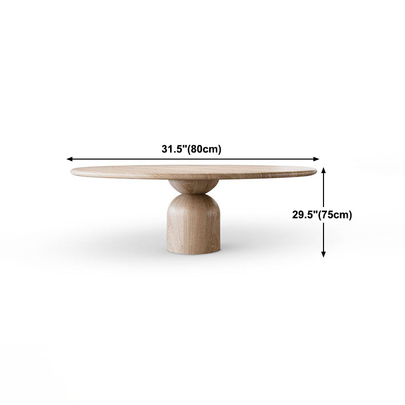 Solid Wood Simplicity Dining Table Round Fixed Table for Dining Room Clearhalo ' dining_table' 'Dining Tables & Seating' 'Dining Tables' 'furn' 'furn_dining_table' 'Furniture' 'furniture_dining_table' 'Kitchen & Dining Furniture' 'kitchen&dining_furn' 'kitchen' 'kitchen_dining_table' 4342995