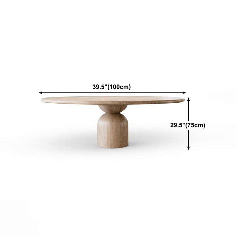 Solid Wood Simplicity Dining Table Round Fixed Table for Dining Room Clearhalo ' dining_table' 'Dining Tables & Seating' 'Dining Tables' 'furn' 'furn_dining_table' 'Furniture' 'furniture_dining_table' 'Kitchen & Dining Furniture' 'kitchen&dining_furn' 'kitchen' 'kitchen_dining_table' 4342996