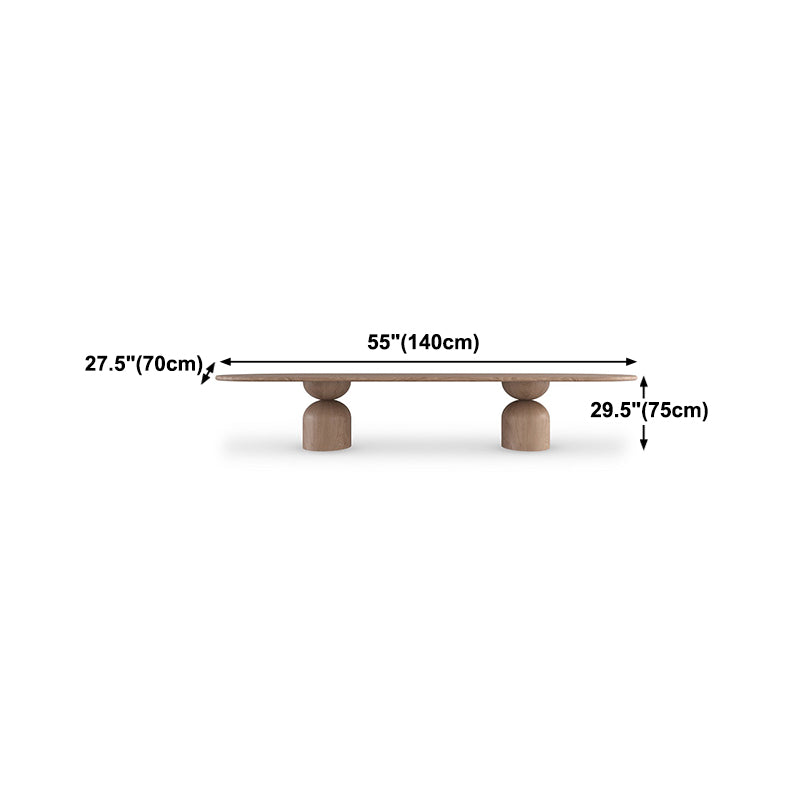 Solid Wood Simplicity Dining Table Round Fixed Table for Dining Room Clearhalo ' dining_table' 'Dining Tables & Seating' 'Dining Tables' 'furn' 'furn_dining_table' 'Furniture' 'furniture_dining_table' 'Kitchen & Dining Furniture' 'kitchen&dining_furn' 'kitchen' 'kitchen_dining_table' 4342997