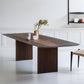 Solid Wood Simplicity Dining Table Wood Double Pedestal Table for Dining Room 63"L x 27.6"W x 29.5"H Brown Clearhalo ' dining_table' 'Dining Tables & Seating' 'Dining Tables' 'Furniture' 'furniture_dining_table' 'Kitchen & Dining Furniture' 'kitchen&dining_furn' 'kitchen' 'kitchen_dining_table' 4342999