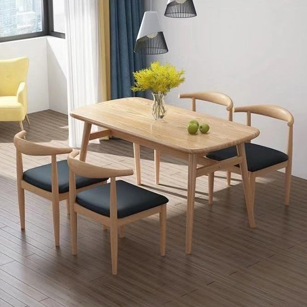 Industrial MDF Standard Dining Table Rectangle Kitchen Dining Table with 4 Legs Clearhalo ' dining_table' 'Dining Tables & Seating' 'Dining Tables' 'furn' 'furn_dining_table' 'Furniture' 'furniture_dining_table' 'Kitchen & Dining Furniture' 'kitchen&dining_furn' 'kitchen' 'kitchen_dining_table' 4343037