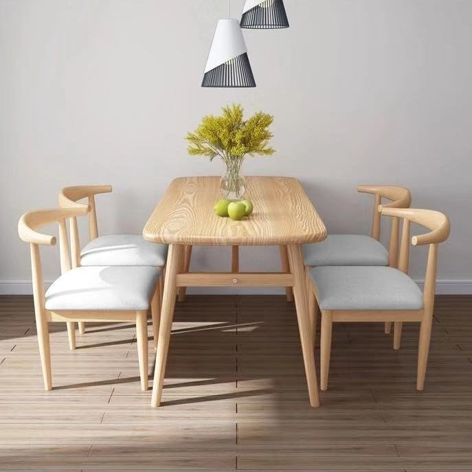 Industrial MDF Standard Dining Table Rectangle Kitchen Dining Table with 4 Legs Clearhalo ' dining_table' 'Dining Tables & Seating' 'Dining Tables' 'furn' 'furn_dining_table' 'Furniture' 'furniture_dining_table' 'Kitchen & Dining Furniture' 'kitchen&dining_furn' 'kitchen' 'kitchen_dining_table' 4343040