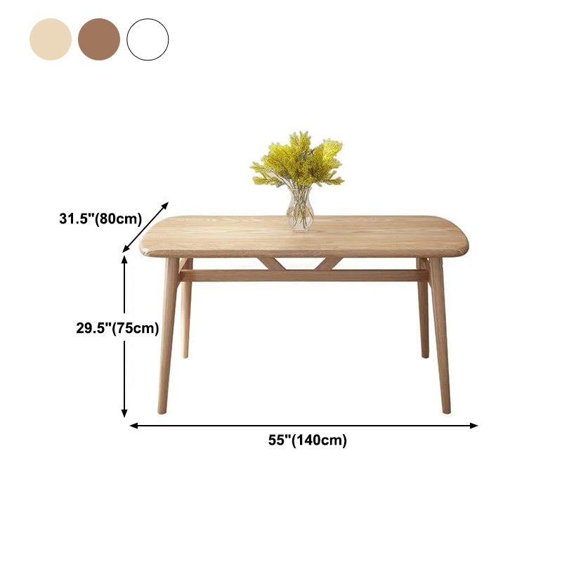 Industrial MDF Standard Dining Table Rectangle Kitchen Dining Table with 4 Legs Clearhalo ' dining_table' 'Dining Tables & Seating' 'Dining Tables' 'furn' 'furn_dining_table' 'Furniture' 'furniture_dining_table' 'Kitchen & Dining Furniture' 'kitchen&dining_furn' 'kitchen' 'kitchen_dining_table' 4343045