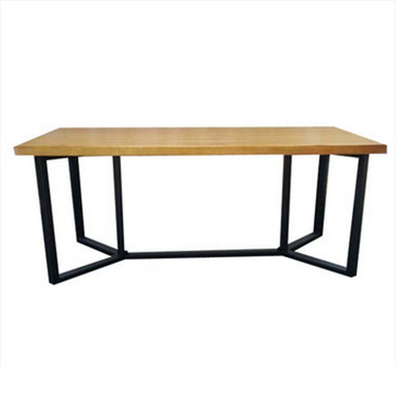 Industrial Rectangle Dining Table Solid Wood Trestle Base Dining Table Without Chairs Clearhalo ' dining_table' 'Dining Tables & Seating' 'Dining Tables' 'furn' 'furn_dining_table' 'Furniture' 'furniture_dining_table' 'Kitchen & Dining Furniture' 'kitchen&dining_furn' 'kitchen' 'kitchen_dining_table' 4343063