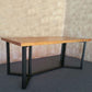 Industrial Rectangle Dining Table Solid Wood Trestle Base Dining Table Clearhalo ' dining_table' 'Dining Tables & Seating' 'Dining Tables' 'furn' 'furn_dining_table' 'Furniture' 'furniture_dining_table' 'Kitchen & Dining Furniture' 'kitchen&dining_furn' 'kitchen' 'kitchen_dining_table' 4343064