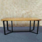 Industrial Rectangle Dining Table Solid Wood Trestle Base Dining Table Clearhalo ' dining_table' 'Dining Tables & Seating' 'Dining Tables' 'furn' 'furn_dining_table' 'Furniture' 'furniture_dining_table' 'Kitchen & Dining Furniture' 'kitchen&dining_furn' 'kitchen' 'kitchen_dining_table' 4343065