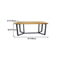 Industrial Rectangle Dining Table Solid Wood Trestle Base Dining Table Clearhalo ' dining_table' 'Dining Tables & Seating' 'Dining Tables' 'furn' 'furn_dining_table' 'Furniture' 'furniture_dining_table' 'Kitchen & Dining Furniture' 'kitchen&dining_furn' 'kitchen' 'kitchen_dining_table' 4343069