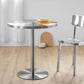 Tulip Base Industrial Dining Table Silver Stainless Steel Fixed Table Clearhalo ' dining_table' 'Dining Tables & Seating' 'Dining Tables' 'furn' 'furn_dining_table' 'Furniture' 'furniture_dining_table' 'Kitchen & Dining Furniture' 'kitchen&dining_furn' 'kitchen' 'kitchen_dining_table' 4343086