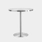 Tulip Base Industrial Dining Table Silver Stainless Steel Fixed Table Clearhalo ' dining_table' 'Dining Tables & Seating' 'Dining Tables' 'furn' 'furn_dining_table' 'Furniture' 'furniture_dining_table' 'Kitchen & Dining Furniture' 'kitchen&dining_furn' 'kitchen' 'kitchen_dining_table' 4343088
