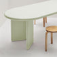 Modern Style Dining Table Oval Solid Wood Dining Table with Double Pedestal Base Clearhalo ' dining_table' 'Dining Tables & Seating' 'Dining Tables' 'furn' 'furn_dining_table' 'Furniture' 'furniture_dining_table' 'Kitchen & Dining Furniture' 'kitchen&dining_furn' 'kitchen' 'kitchen_dining_table' 4343119