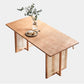 Rectangle Brown Dining Table Solid Wood Dining Table with Double Pedestal Base Clearhalo ' dining_table' 'Dining Tables & Seating' 'Dining Tables' 'furn' 'furn_dining_table' 'Furniture' 'furniture_dining_table' 'Kitchen & Dining Furniture' 'kitchen&dining_furn' 'kitchen' 'kitchen_dining_table' 4343155