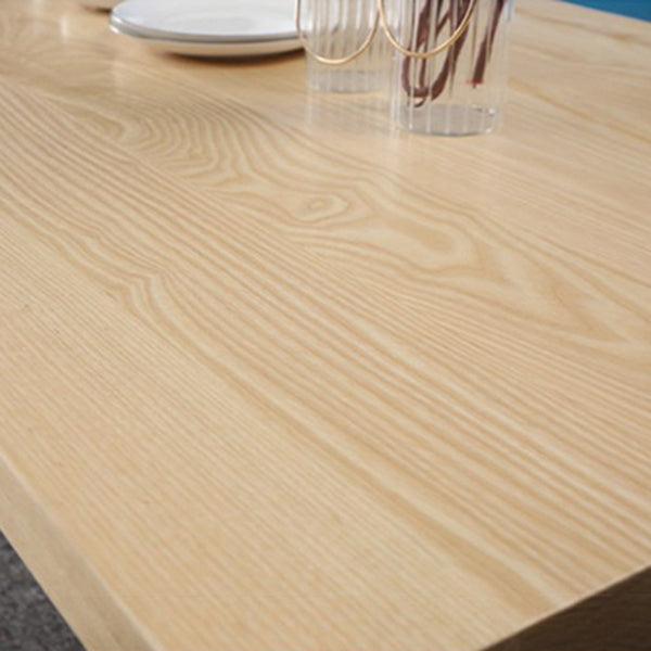 Industrial Solid Wood Dining Table Rectangle Standard Table with Double Pedestal Base Clearhalo ' dining_table' 'Dining Tables & Seating' 'Dining Tables' 'furn' 'furn_dining_table' 'Furniture' 'furniture_dining_table' 'Kitchen & Dining Furniture' 'kitchen&dining_furn' 'kitchen' 'kitchen_dining_table' 4343214