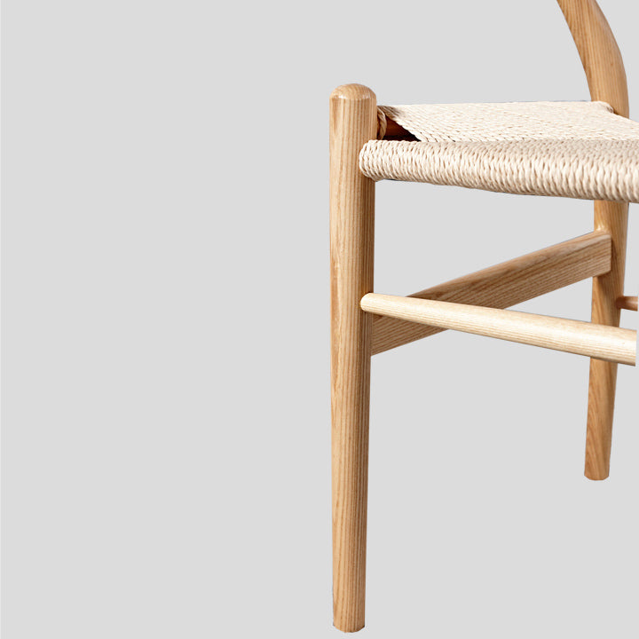 Contemporary Home Wood Arm Chair Natural Wishbone Dining Chair (Set of 2) Clearhalo ' kitchen&dining_furn' 'Dining Chairs' 'Dining Tables & Seating' 'dining_chair' 'furn' 'furn_dining_chair' 'Furniture' 'furniture_dining_chair' 'Kitchen & Dining Furniture' 'kitchen' 4343285