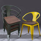 Industrial Dining Arm Chairs Stackable Armchair with Metal Legs (Set of 4) Clearhalo ' kitchen&dining_furn' 'Dining Chairs' 'Dining Tables & Seating' 'dining_chair' 'furn' 'furn_dining_chair' 'Furniture' 'furniture_dining_chair' 'Kitchen & Dining Furniture' 'kitchen' 4343293