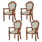 Scandinavian Style Ash Wood Chair Set Kitchen Open Back Dining Arm Chairs Champagne 4 Piece Set Clearhalo ' kitchen&dining_furn' 'Dining Chairs' 'Dining Tables & Seating' 'dining_chair' 'furn' 'furn_dining_chair' 'Furniture' 'furniture_dining_chair' 'Kitchen & Dining Furniture' 'kitchen' 4343340