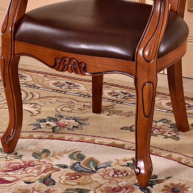 Scandinavian Style Ash Wood Chair Set Kitchen Open Back Dining Arm Chairs Clearhalo ' kitchen&dining_furn' 'Dining Chairs' 'Dining Tables & Seating' 'dining_chair' 'furn' 'furn_dining_chair' 'Furniture' 'furniture_dining_chair' 'Kitchen & Dining Furniture' 'kitchen' 4343343