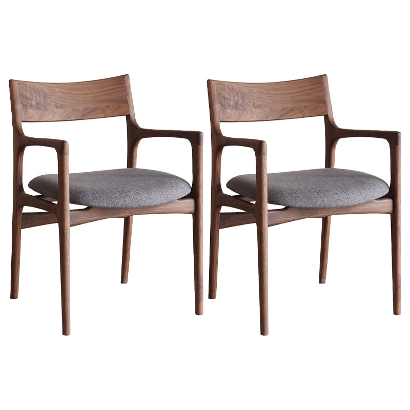 Traditional Style Ash Wood Chair Kitchen Dining Room Open Back Arm Chairs Grey 2 Piece Set Clearhalo ' kitchen&dining_furn' 'Dining Chairs' 'Dining Tables & Seating' 'dining_chair' 'furn' 'furn_dining_chair' 'Furniture' 'furniture_dining_chair' 'Kitchen & Dining Furniture' 'kitchen' 4343350