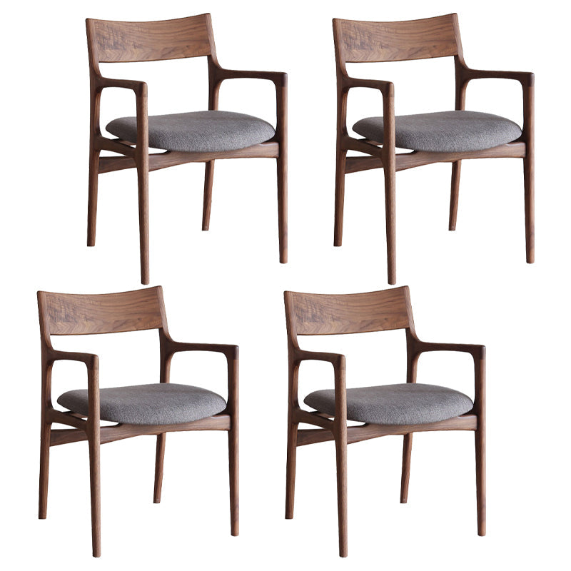 Traditional Style Ash Wood Chair Kitchen Dining Room Open Back Arm Chairs Grey 4 Piece Set Clearhalo ' kitchen&dining_furn' 'Dining Chairs' 'Dining Tables & Seating' 'dining_chair' 'furn' 'furn_dining_chair' 'Furniture' 'furniture_dining_chair' 'Kitchen & Dining Furniture' 'kitchen' 4343352