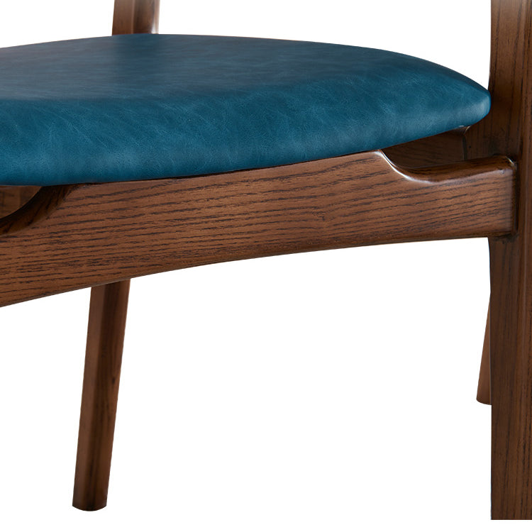 Traditional Style Ash Wood Chair Kitchen Dining Room Open Back Arm Chairs Clearhalo ' kitchen&dining_furn' 'Dining Chairs' 'Dining Tables & Seating' 'dining_chair' 'furn' 'furn_dining_chair' 'Furniture' 'furniture_dining_chair' 'Kitchen & Dining Furniture' 'kitchen' 4343361